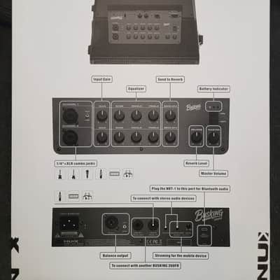 NuX Busking NBA-200FR 276-watt 1 x 8-inch, 2 x 3-inch Multi-input Combo Amplifier, Free Shipping! image 14