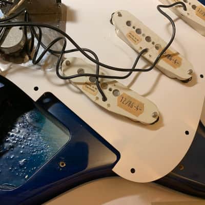 Rockoon Schaller Strat type electric guitar 1987 - Transparent Blue, Kawai made in Japan Very Good Condition with Gigbag image 23