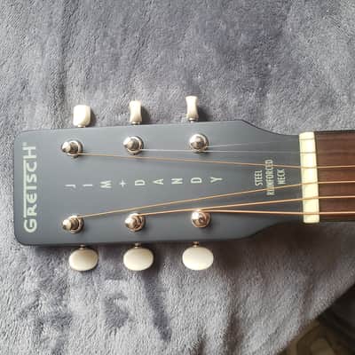 Gretsch Jim Dandy | Deltoluxe Parlor | All Satin finish Black top over Mahogany | Serial No. IWA2418645 image 14