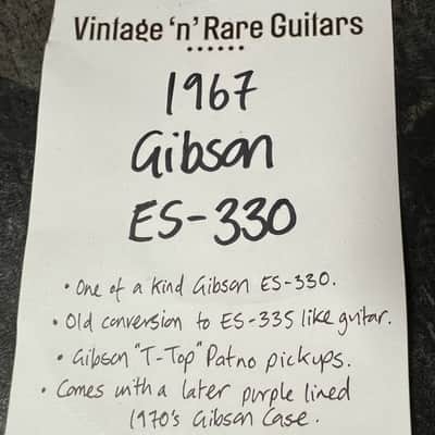 Gibson ES-330TD 1967 Sunburst - Vintage ES-335 like Conversion w/ Gibson T-Top Pickups image 20