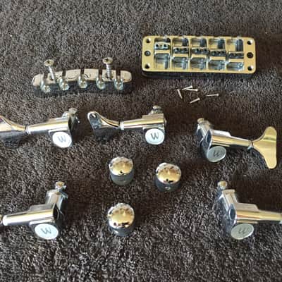 Warwick Streamer 5 String Chrome Hardware Bridge and Tuners image 1
