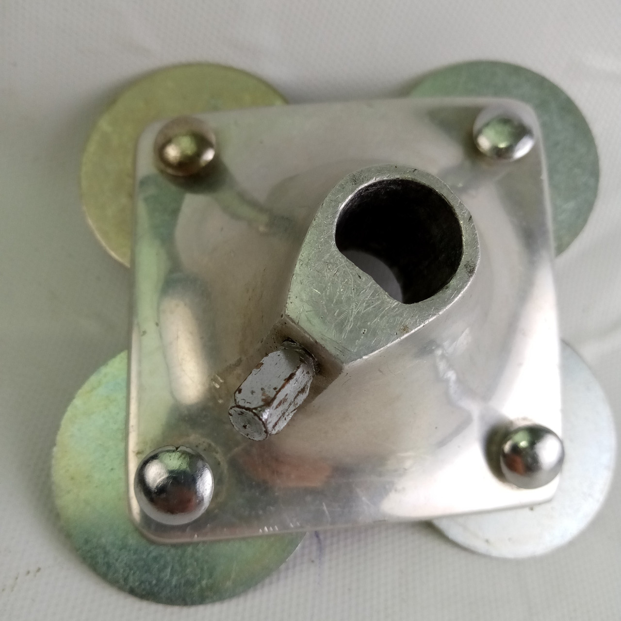 Slingerland Set-O-Matic Tom Drum Mount Arm Receiver Aluminum Prototype 1968 60s — main photograph