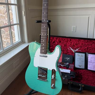 2025 Fender Custom Shop Telecaster W25 Custom Deluxe Limited Edition NOS - Seafoam Green Sparkle image 4