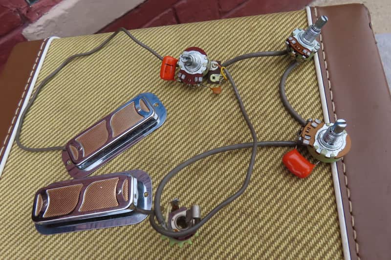 DEARMOND 1965-66 GOLD FOIL PICKUPS & WIRING HARNESS HARMONY ROCKET SILVERTONE models