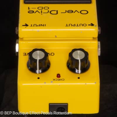 Boss OD-1 Overdrive 1980 Japan s/n 9900 Silver Screw Long Dash with JRC4558D op amp image 7