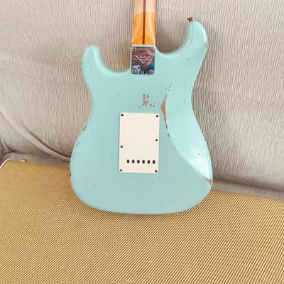 Fender Stratocaster custom shop 57 relic danpher blue 2022 - relic nueva image 3