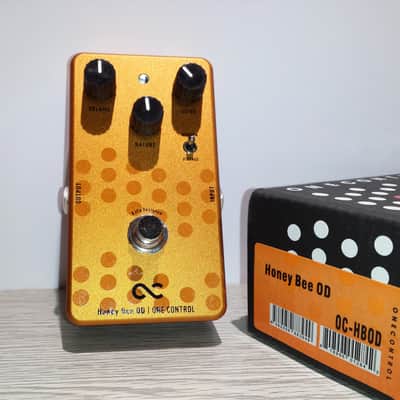 (NEW) One Control BJFe Series Honey Bee Overdrive NEW - Gold image 1