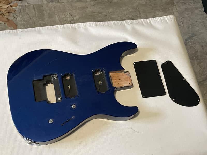 2000's India Jackson JS30 JS Series Dinky Blue Mahogany Guitar Body Floyd Ready image 1