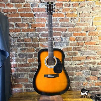 Rogue Dreadnought Acoustic Guitar (2000s - Sunburst) image 2
