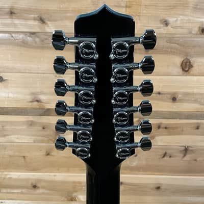 Takamine EF381SC Left Handed 12-String Acoustic Guitar - Black image 6