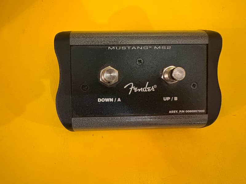 Fender 008-0997-000 MS2 Mustang Amp 2-Button Footswitch with 1/4" Jack 2010s - Black image 1