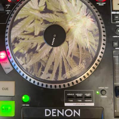 Denon DN-S5000 CD Decks (Pair) - Cases - Glowtronics Glow-In-The-Dark Slipmats - Fully Working image 6