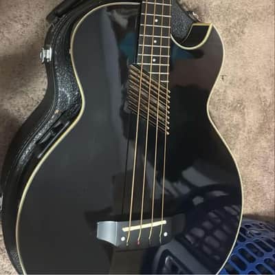 Washburn AB-10 Black Acoustic Bass - Black (USED) image 1