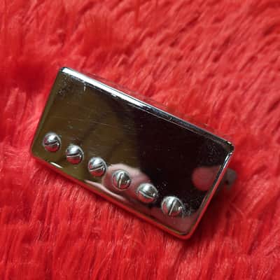 Unknown Brand Pair of Chrome Covered "Faux Buckers" Humbuckers - Possibly 1970's - 2000's - 2.98K and 3.06K - Ceramic Magnet - 49.5mm Pole Spacing - Possibly From Japan MIJ image 2