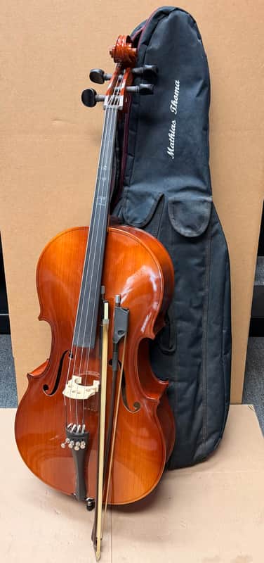 Lidl Model 40/1 3/4 Cello – Made in Czech Republic – Outfit w/ Bag, 2 Bows & Rosin – Ready to Play image 1