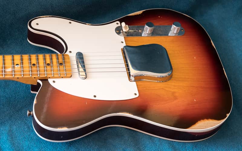 Custom Shop Fender 59 Telecaster, Custom Relic MN Wide-Fade Chocolate 3-Color, Sunburst 2022 - sunburst image 1