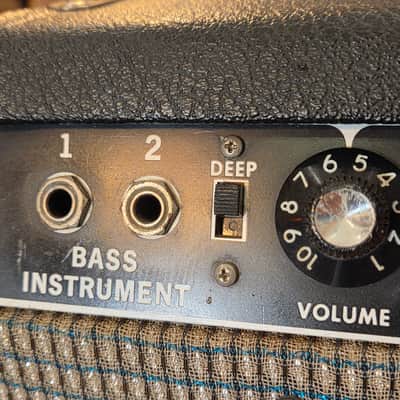 Vintage 1965 Fender Bassman 2-Channel 50-Watt Guitar Amp Head Black Panel - Replaced Late 60’s Style Grill Cloth image 4