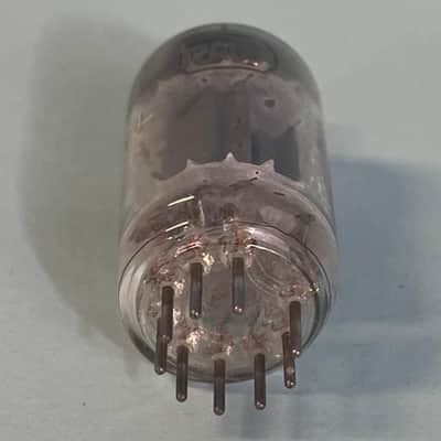 1954 Tung Sol 12AU7 ECC82 Vintage USA Long Ribbed Plate D Getter Tube! T160 image 4