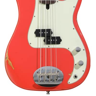 Lakland USA Classic 44-64 Bass Guitar - Aged Fiesta Red image 1