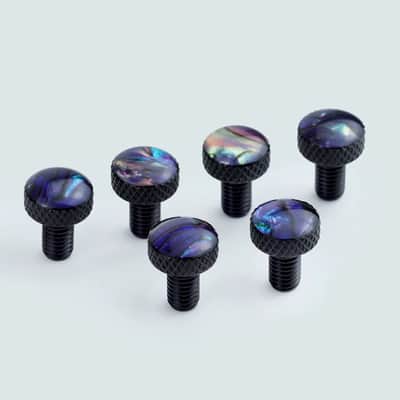 6pcs Abalone Inlay Top Guitar Bridge Tremolo Fine Tuning Screws Set image 1