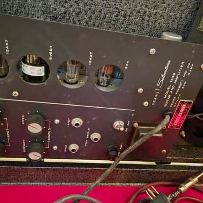 Silvertone 1449 with Case Amp 1963 - 1964 - Black Sparkle image 3