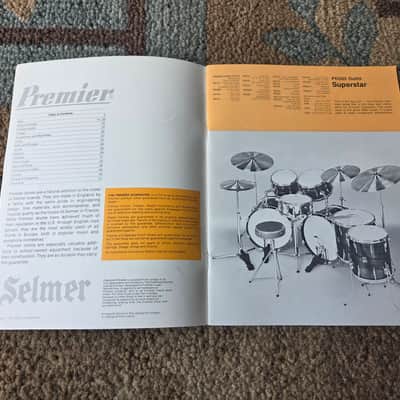 Vintage 1973 Premier Full-Line Drum Catalog! Rare, Original Case Candy, Paperwork! image 3
