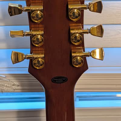 Epiphone Les Paul Custom Exclusive Quilt Top - Transparent Amber image 6