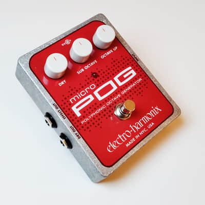Electro-Harmonix Micro POG Polyphonic Octave Generator 2007 - Present - Red / Gray image 2