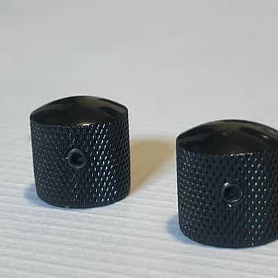 2000's Electric Guitar Black Dome Metal Volume Allen Set Screw Knobs Bild 1