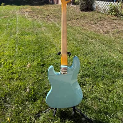 2024 Fender Custom Shop Limited Edition '66 Jazz Bass - Journeyman Relic - Aged Daphne Blue - 9.4lbs - RARE! Matching Headcap image 7