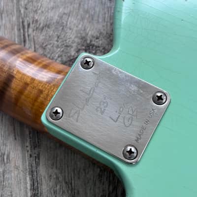 2022 Shabat Lion GB Aged Boutique Electric Guitar - Roasted Flame Maple Neck image 11