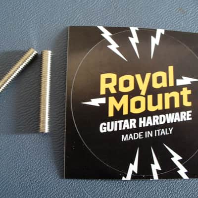 Orville by Gibson BASS MOD soft brass thumbwheels and posts for M4 metric ABR-1 bridge Les Paul Royal Mount 2026 - Nickel image 6