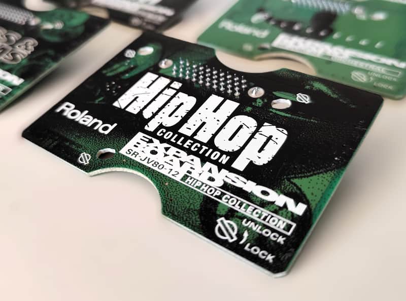 Roland SR-JV80-12 Hip Hop Expansion Board 1990s - Green image 1