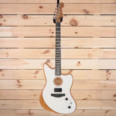 Fender American Acoustasonic Jazzmaster - Arctic White - US229091 image 4