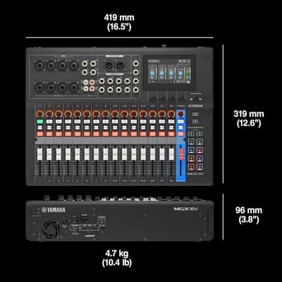 Yamaha 22ch Digital Mixer Dual USB-C Audio Interface Black Finish image 3