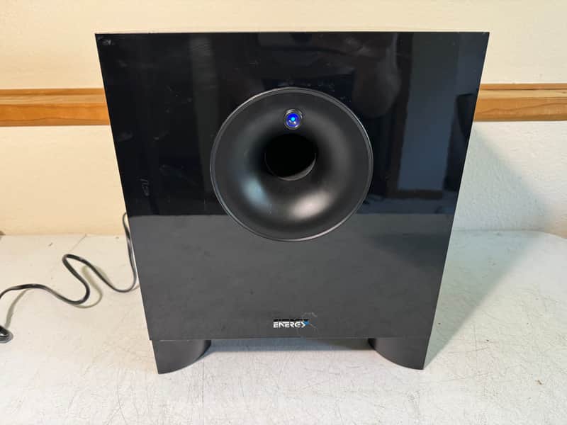 Energy ESW-8 Powered Subwoofer Home Theater Sub Bass Audio HiFi Stereo Black image 1
