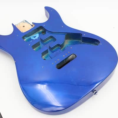 Ibanez RG Blue Electric Guitar Body w/ Pickguard, Neck Plate & Screws image 2