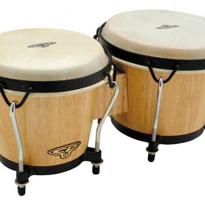 LP Latin Percussion CP Traditional Bongos Natural Finish - CP221-AW image 2