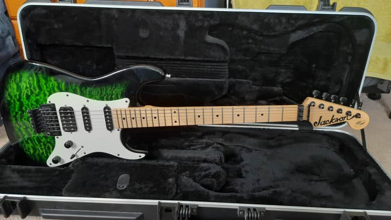 Jackson X Series Adrian Smith Signature SDXQ 2017 - Present - Transparent Green image 1