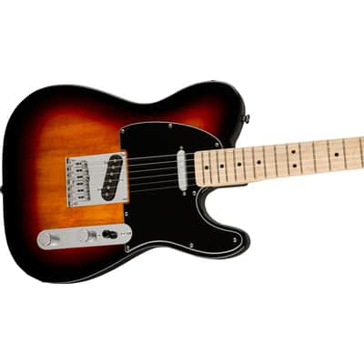 Squier Affinity Telecaster with Maple Fretboard, String Through Body 2021 - Present 3-Tone Sunburst image 1
