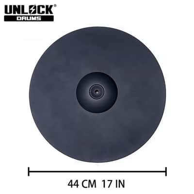 UNLOCK 17” 3 Zone Thin RIDE Cymbal for Roland Alesis Kit image 2
