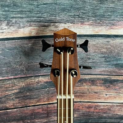 Gold Tone Left Handed M-Bass 23 Inch Scale Short Scale Acoustic Electric Micro Bass image 7