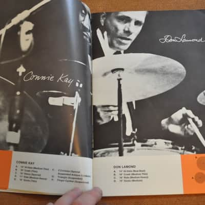 Zildjian Set-Ups of Famous Drummers vintage catalog booklet brochure 1969 image 8