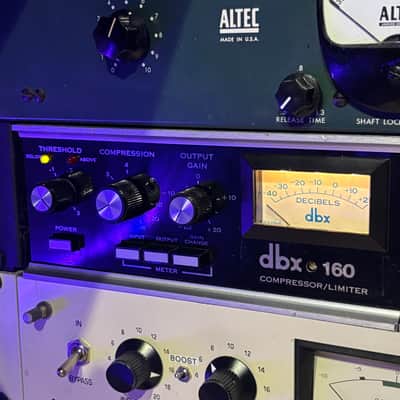 Refurbished DBX 160 VU Compressor / Limiter Pair racked & serviced - Upgraded Nichon capacitors! Nuetrik pigtails! image 6