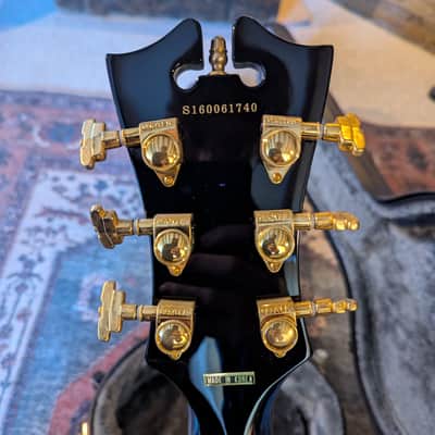 D'Angelico Excel EX-SS Semi-Hollow with Stop-Bar Tailpiece, Gold Hardware 2010s - Grey Black image 10