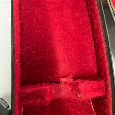 Gibson EB-O chipboard bass case - Clack/red interior image 6