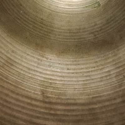Zildjian 14" A. Zildjian Transition Stamp - small stamp Hi-Hat Cymbals (Pair)  1950s- Traditional image 4
