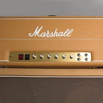 Marshall  JMP Model 1987/2187 Lead MKII 50 Watt Tube Full Stack Amplifier (1977), ser. #03535J. image 16