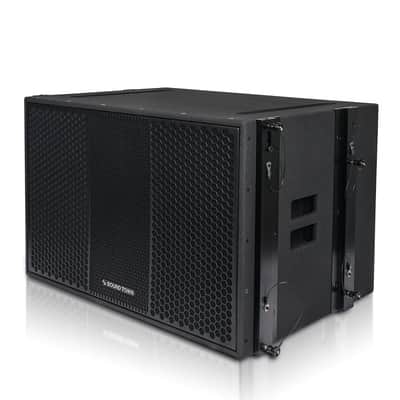 ZS-118SP210BP4C | ZETHUS Series Powered Line Array Set with 18-inch Line Array Subwoofer, 4x Dual 10-inch Line Array Speakers, Caster Board, Black image 4