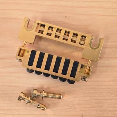RARE Schaller 456 Gibson LP SG Fine Tuning Bridge Tailpiece Gold Iommi Old Boy image 8